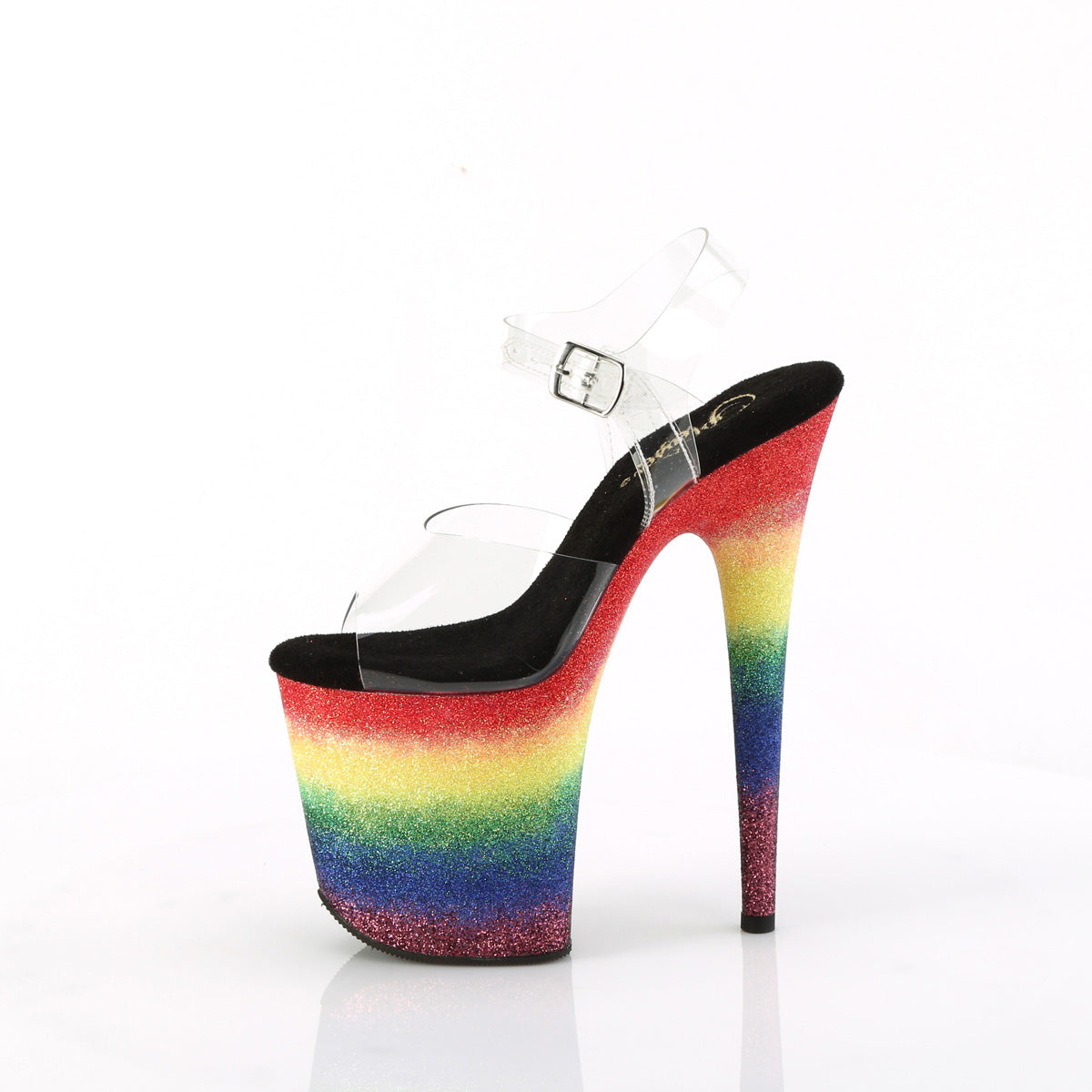 lovesick 708t pleaser sexy footwear clr smoke tinted