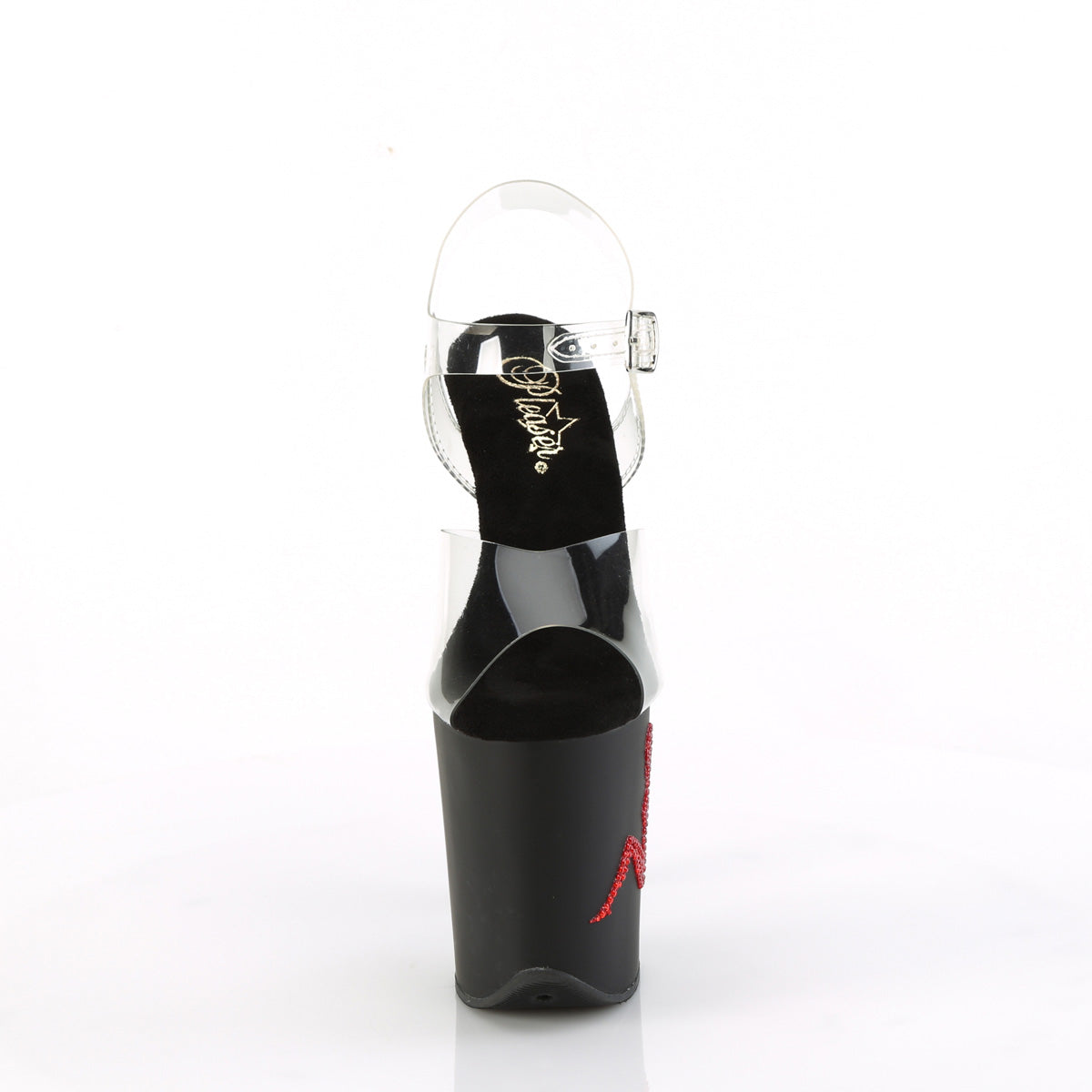 flamingo 808tgrs pleaser sexy footwear clr blk red