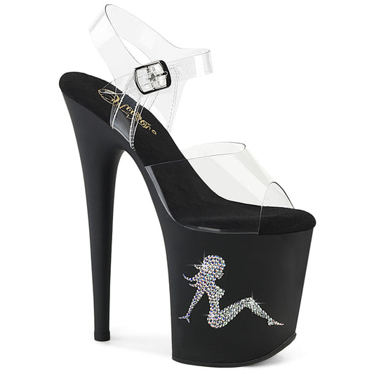 FLAMINGO-808TGRS Pleaser Sexy 8 Inch Bling Stripper Shoes