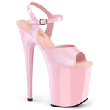 FLAMINGO-809 Pleaser Sexy Baby Pink Pole Dancing High Heel Shoes
