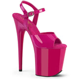 FLAMINGO-809 Pleaser 8" Heel Royal Hot Pink Platforms (Exotic Dancing)