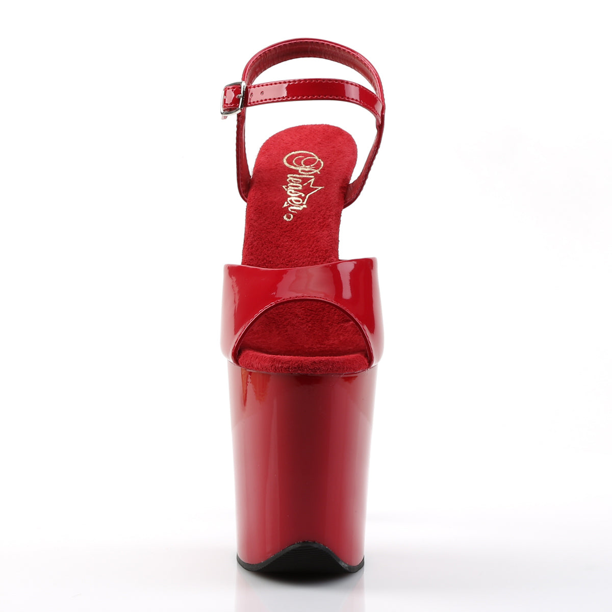 flamingo 809 pleaser sexy shoes 8 inch heel ankle strap platform sandals red fetish heels
