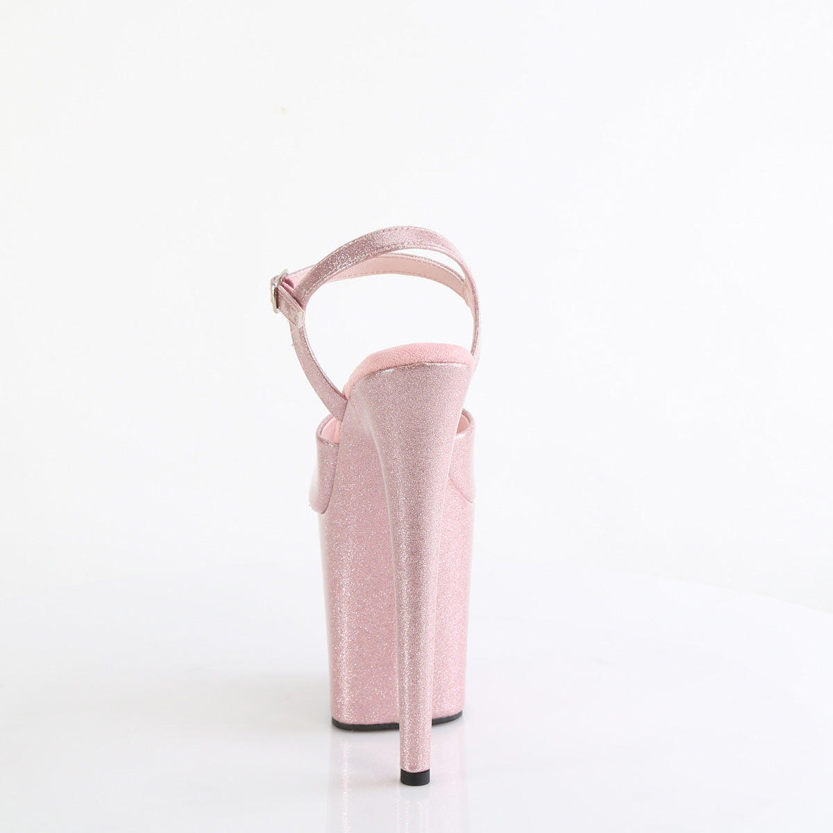 FLAMINGO-809GP Pleaser Sexy Baby Pink Glitter Pole Dancing Heels