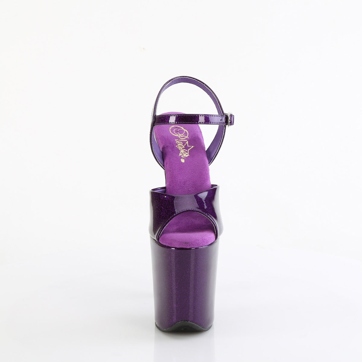 flamingo 809gp pleaser sexy footwear purple glitter pat m