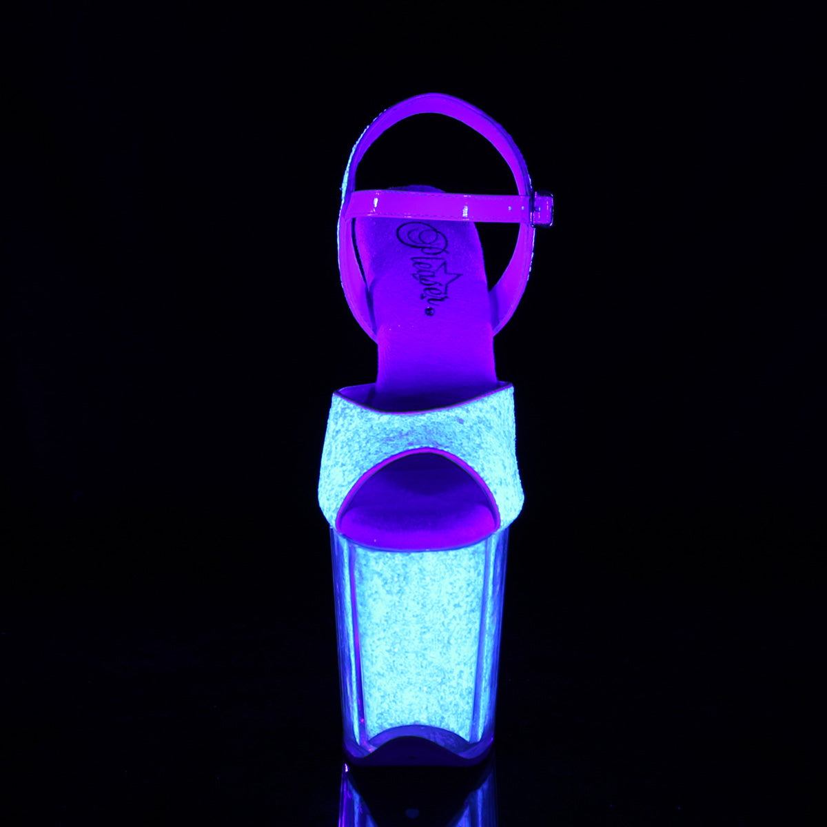 FLAMINGO-810UVG 8" Neon Opal Glitter Pole Dancer -Pleaser- Sexy Shoes Alternative Footwear