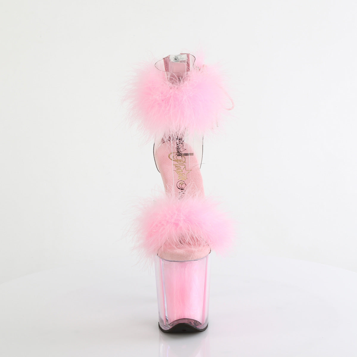 Light pink hotsell fur heels