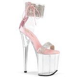 FLAMINGO-827RS Pleaser Sexy Pink 8 Inch High Heel Bling Stripper Shoes
