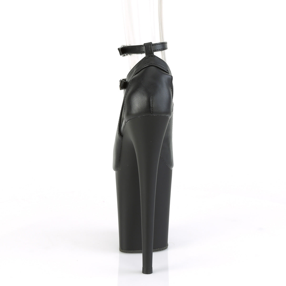 flamingo 840t pleaser black faux leather black matte platforms exotic dancing