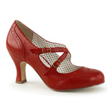 Red 3 Inch Glamourous Heels -  Pin Up Couture FLAPPER-35