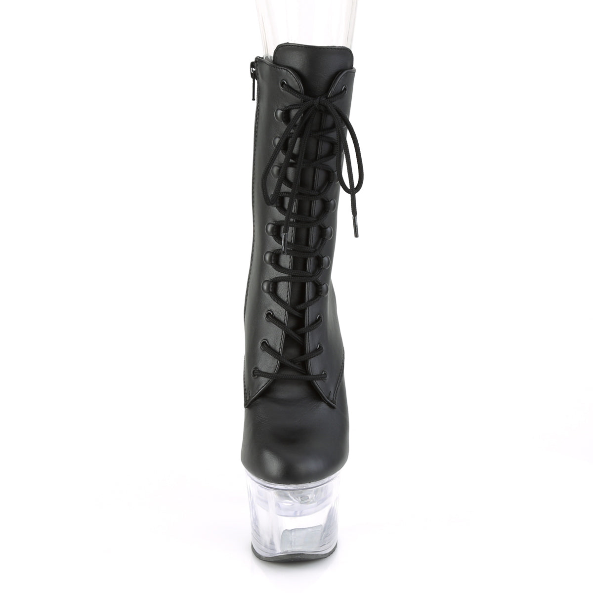 FLASHDANCE-1020-7 7" Heel Black Pole Dancing Platforms-Pleaser- Sexy Shoes Alternative Footwear