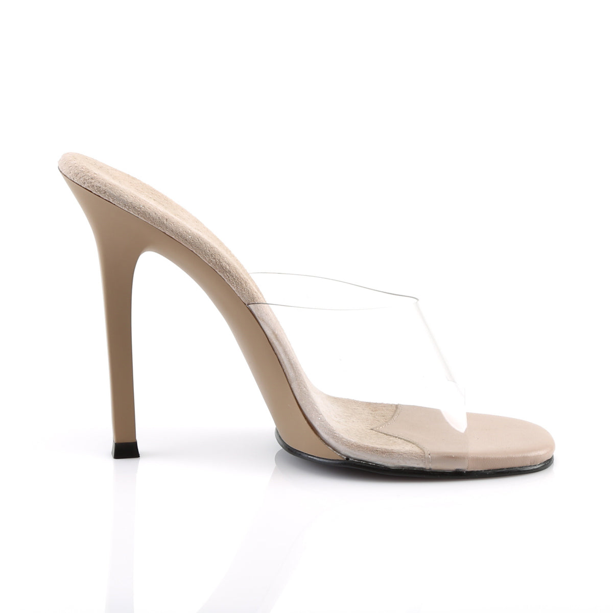 Nude clear sale strap shoes