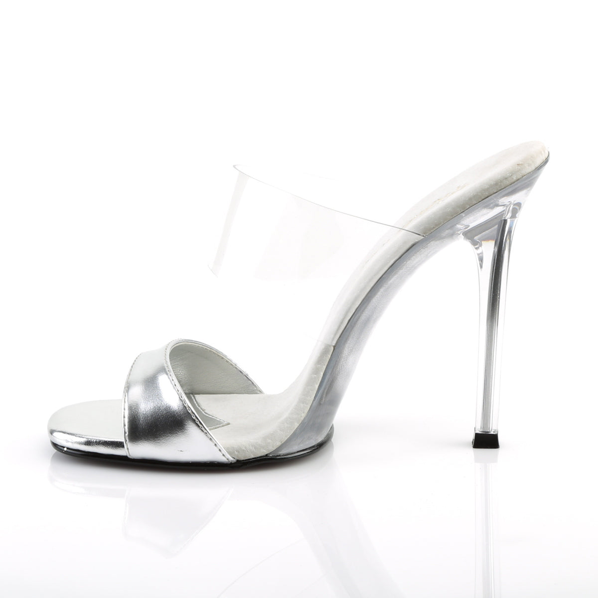 GALA-02L Fabulicious 4.5 Inch Heel Silver Sexy Shoes-Fabulicious- Sexy Shoes Pole Dance Heels