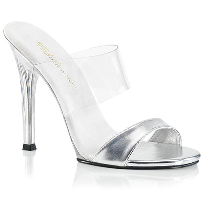 Gala-02L Fabulicious 4,5 inch Heel Silver Sexy Shoes