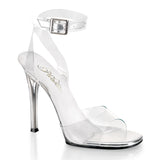 GALA-06 Fabulicioso de 4.5 pulgadas Perspex transparente Perspex Posando Heels