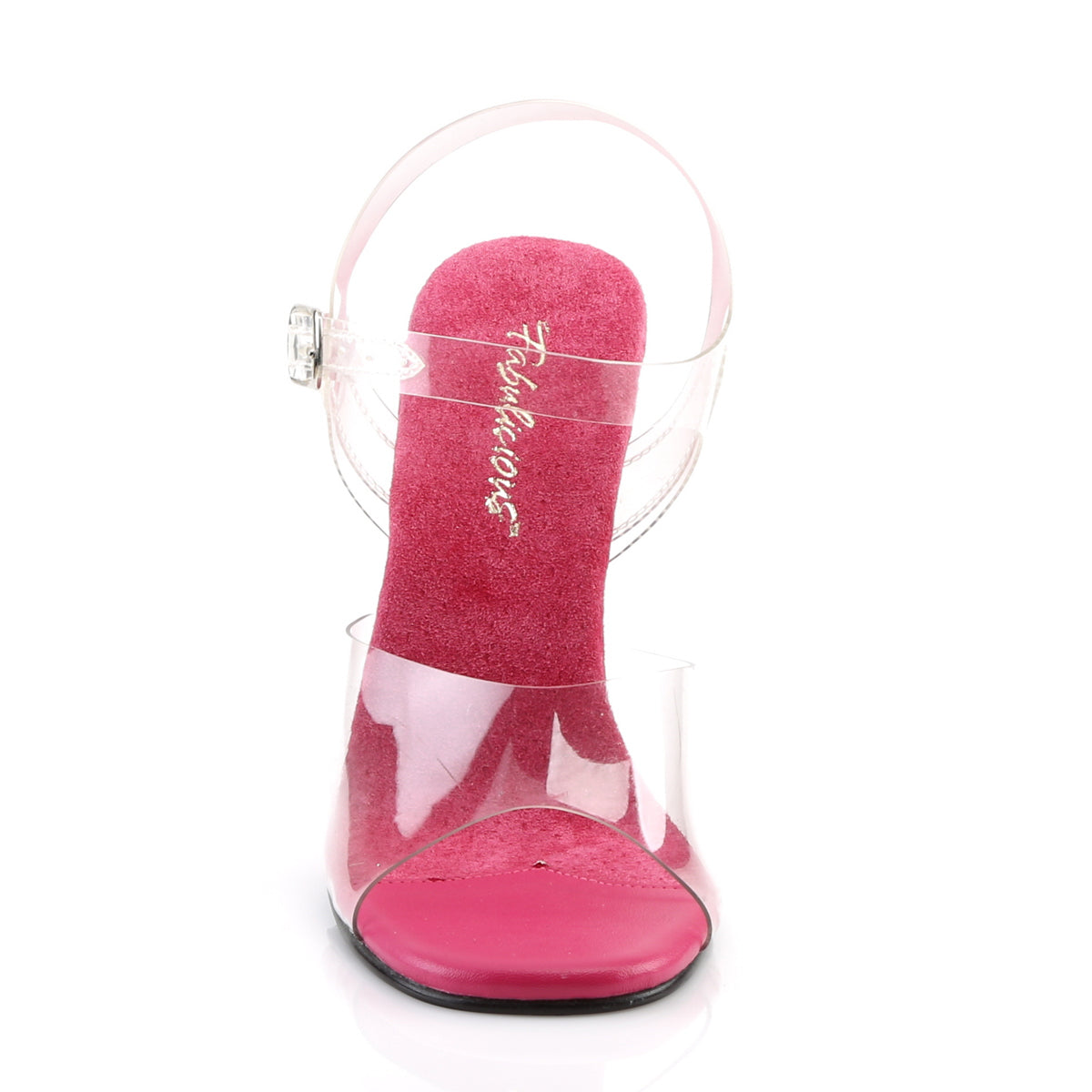 GALA-08 Fabulicious 4.5 Inch Heel Clear Raspberry Sexy Shoes-Fabulicious- Sexy Shoes Alternative Footwear
