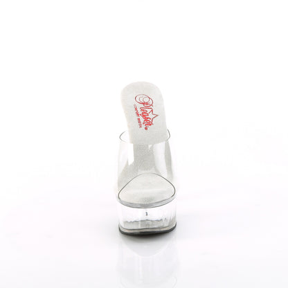 GLEAM-601 Pleaser Sexy 6 Inch High Heel Slip On Perspex Stripper Shoes