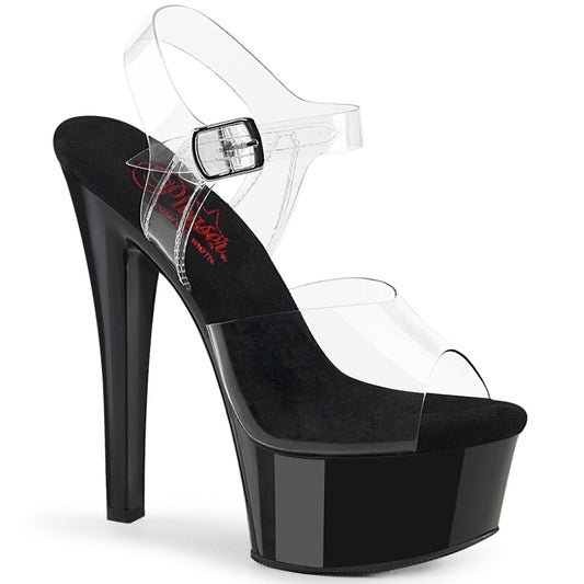 GLEAM-608 Pleaser Sexy Perspex 6 Inch High heel Stripper Shoes