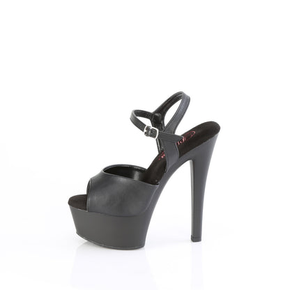GLEAM-609 Pleaser Sexy 6 Inch Black Pole Dancing Shoes
