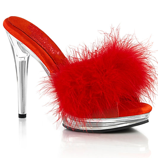 GLORY-501F-8-Red-Faux-Leather-Fur-Clear-Fabulicious-Bedroom-Heels-Shoes