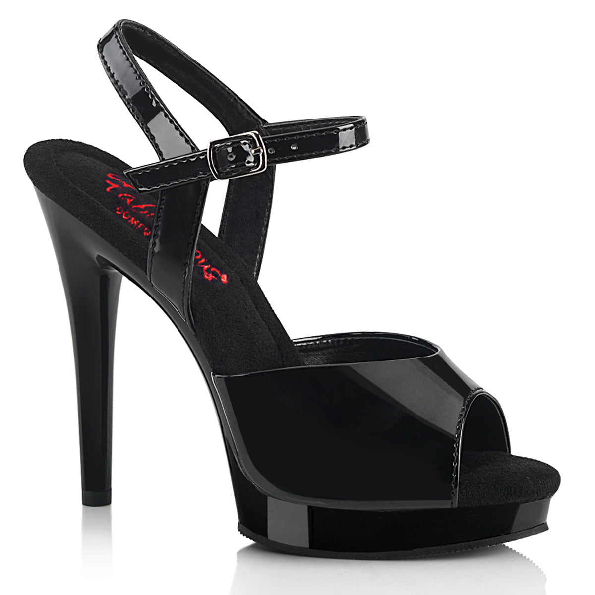 GLORY-509 Black Patent Bedroom Heels Fabulicious Shoes – Pole Dancing ...