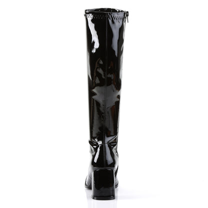 GOGO-300 3" Heel Black Stretch Women's Boots Funtasma Costume Shoes Footwear
