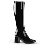 Black Patent 3 Inch Disco Boots -  Funtasma GOGO-300