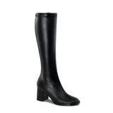 Black PU 3 Inch Abba Style Boots -  Funtasma GOGO-300