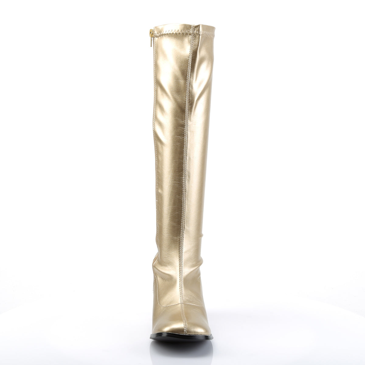 GOGO-300 3 Inch Heel Gold Women's Boots Funtasma Costume Shoes Alternative Footwear