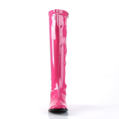GOGO-300 3 Inch Heel Hot Pink Women's Boots Funtasma Costume Shoes Alternative Footwear