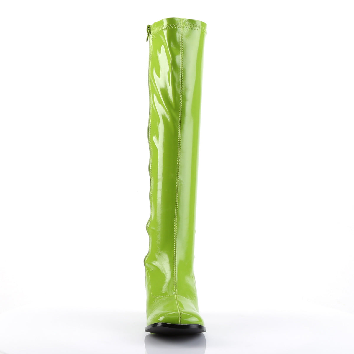 funtasma womens kinky boots gogo 300 lime green str shiny