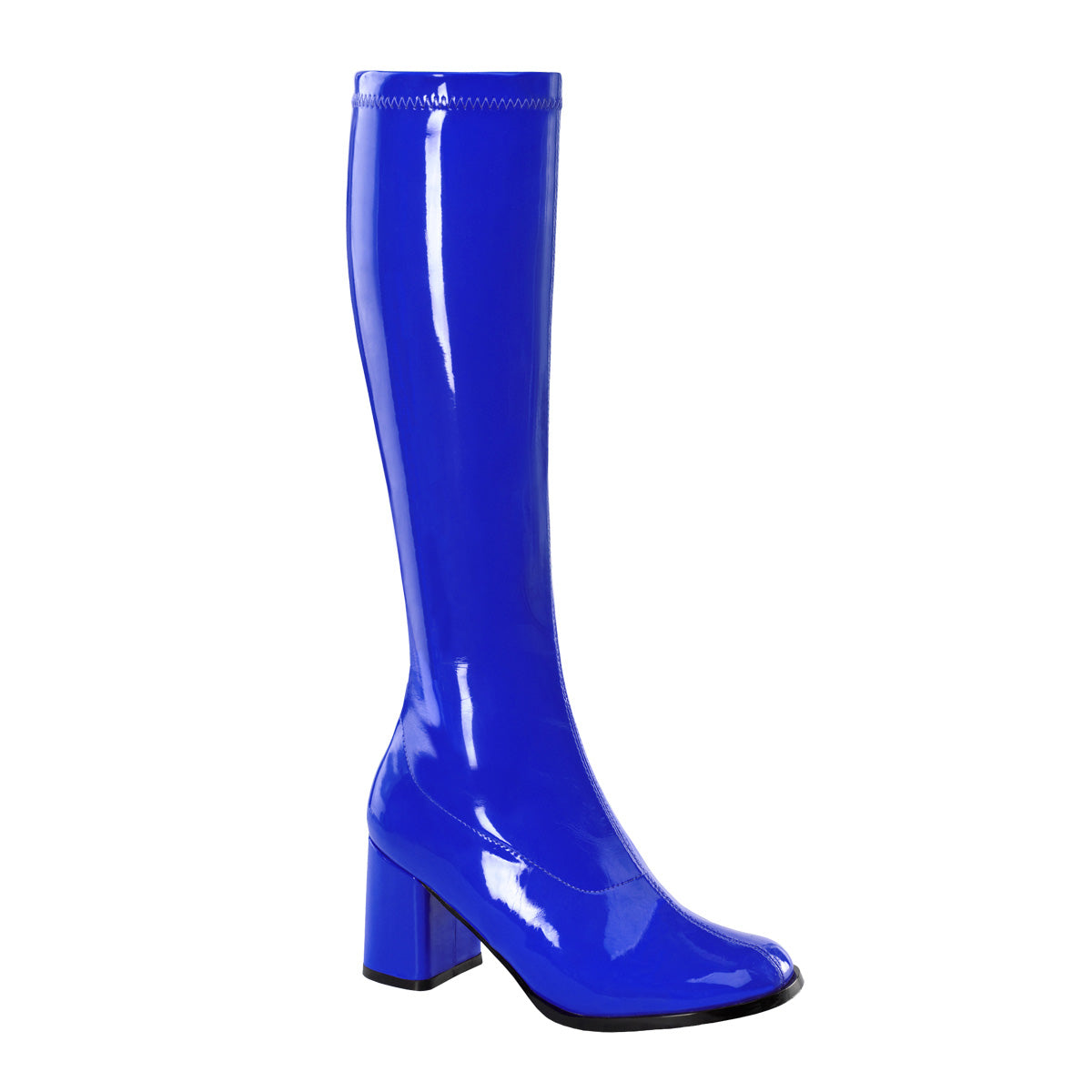 GOGO-300 3 Inch Heel Navy Blue Women's Boots Funtasma Costume Shoes