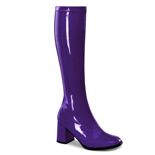 GOGO-300 3 Inch Heel Purple Women's Boots Funtasma Costume Shoes
