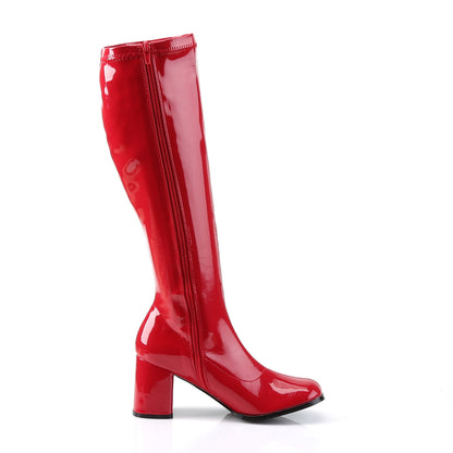 GOGO-300 3 Inch Heel Red Women's Boots Funtasma Costume Shoes Fancy Dress