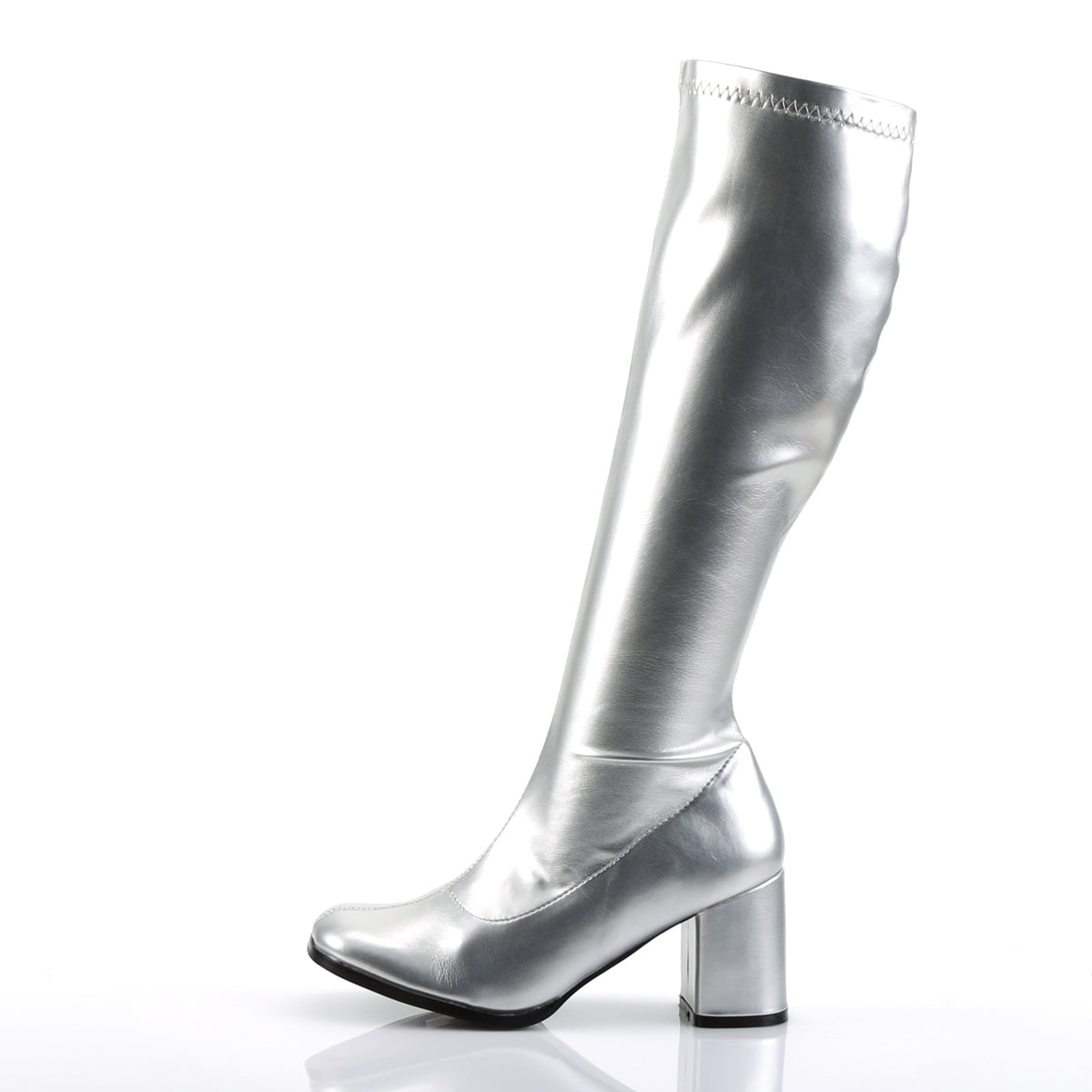 GOGO-300 3 Inch Heel Silver Women's Boots Funtasma Costume Shoes 