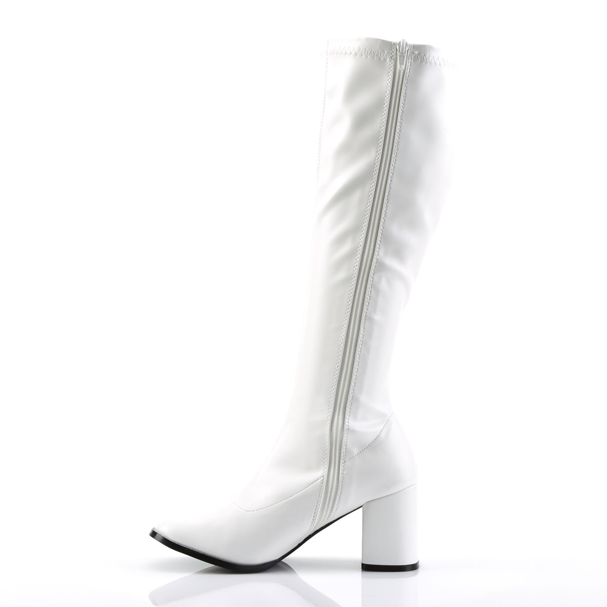 GOGO-300 3 Inch Heel White Women's Boots Funtasma Costume Shoes 