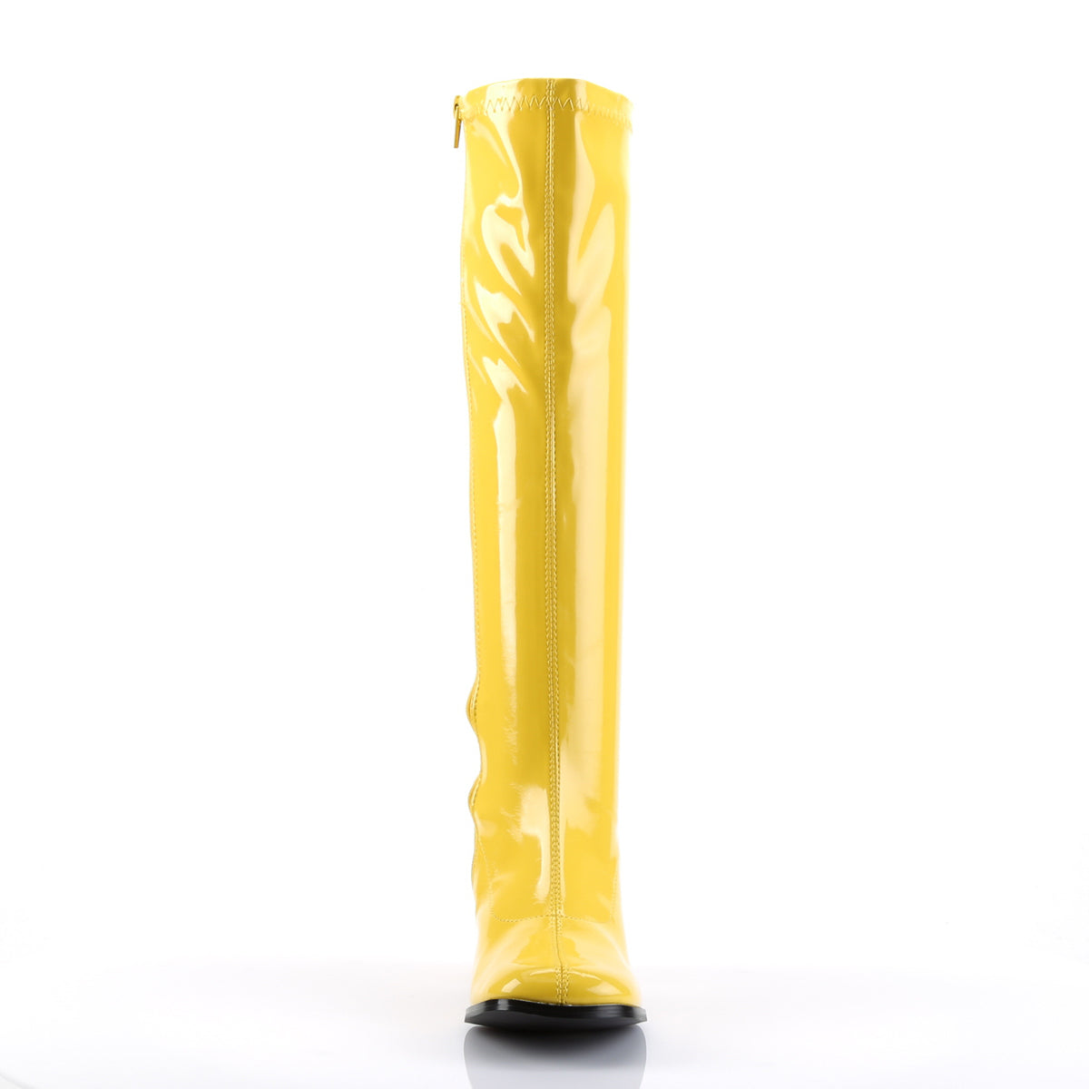 funtasma womens kinky boots gogo 300 yellow str shiny