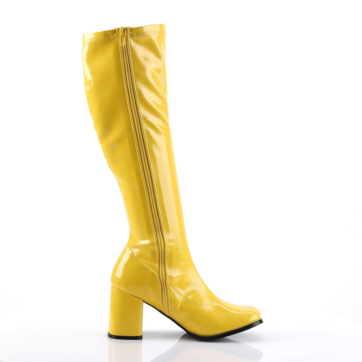 GOGO-300 3 Inch Heel Yellow Women's Boots Funtasma Costume Shoes Fancy Dress