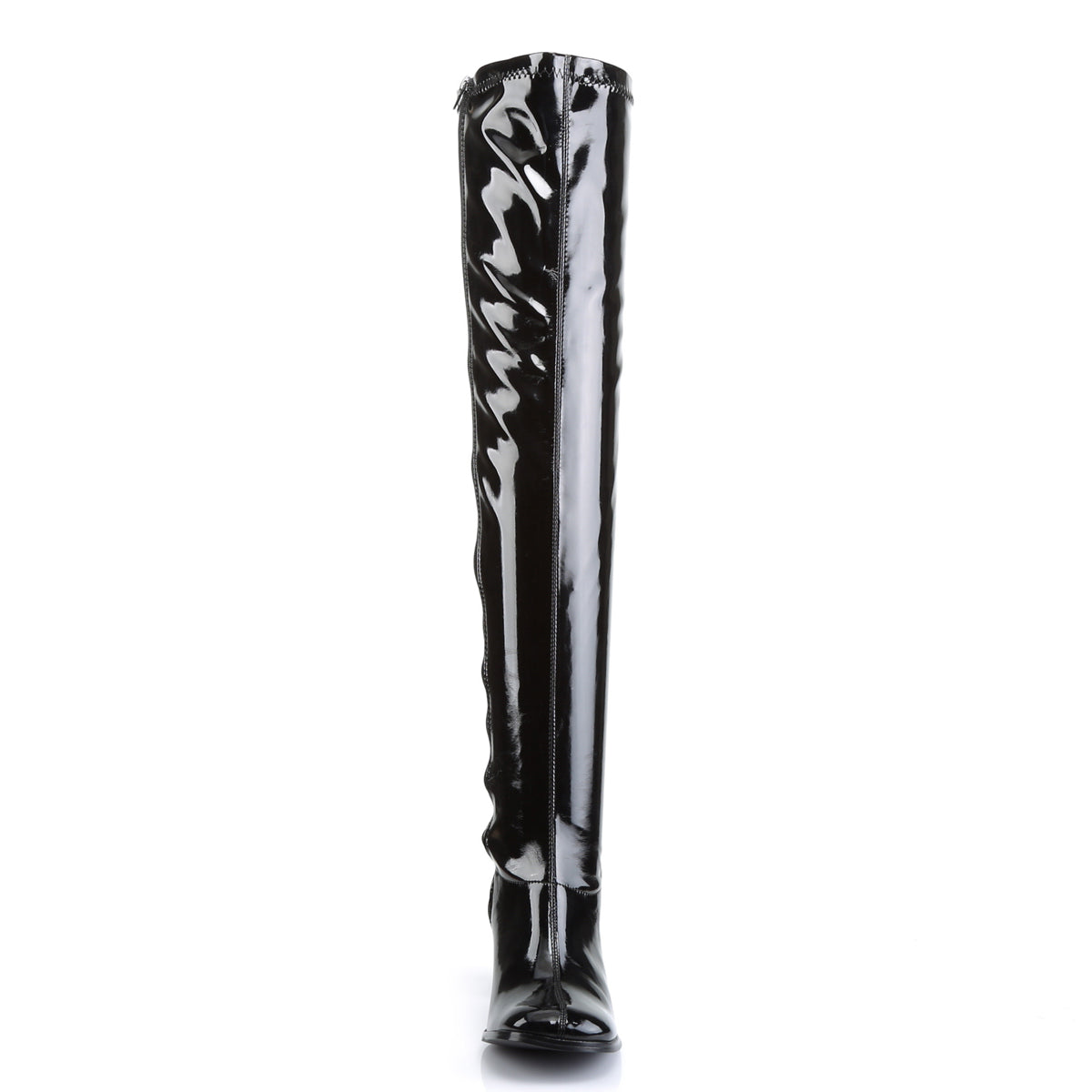 funtasma womens kinky boots gogo 3000 black str shiny