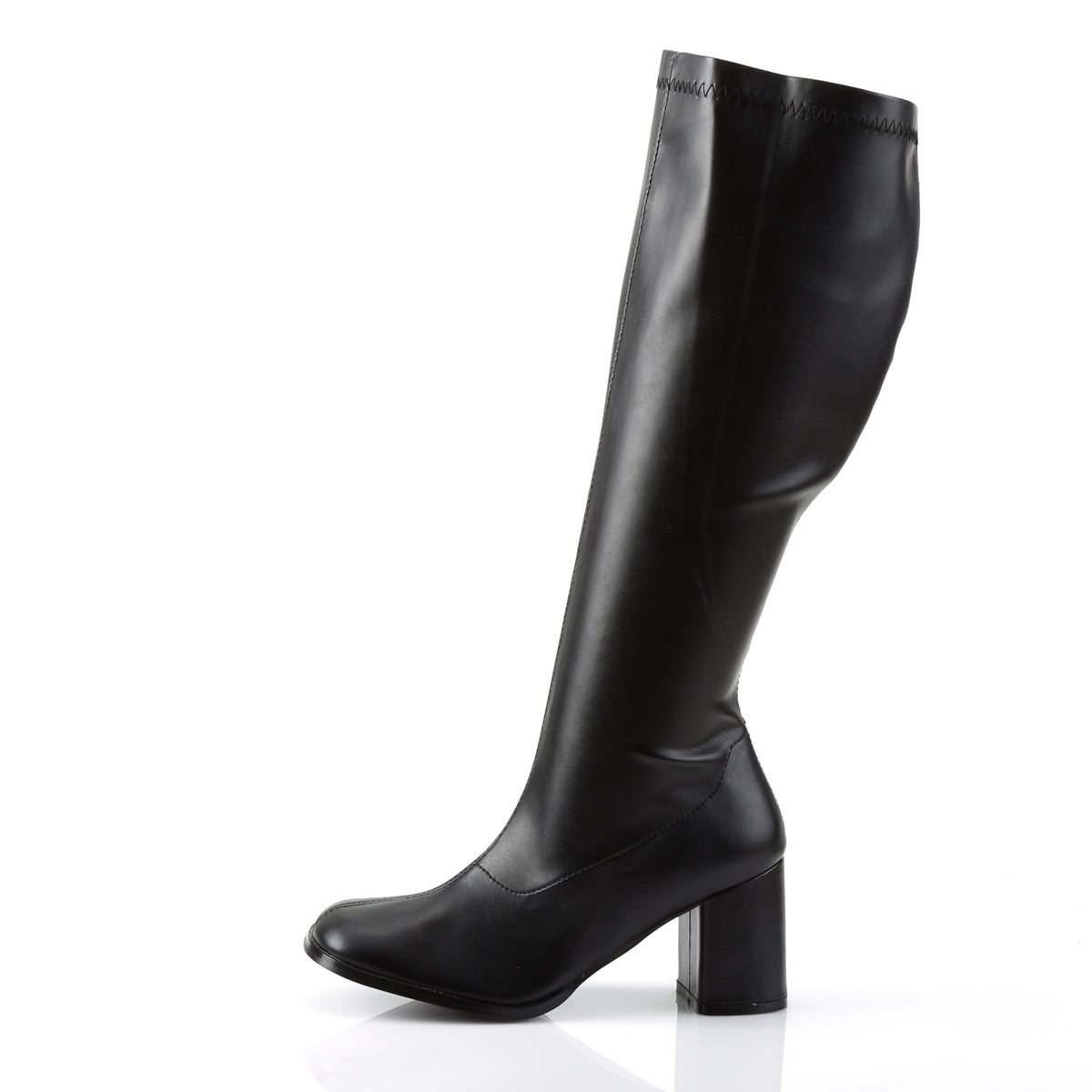 GOGO-300WC 3" Heel Black Wide Width Knee High Boots Funtasma Costume Shoes 