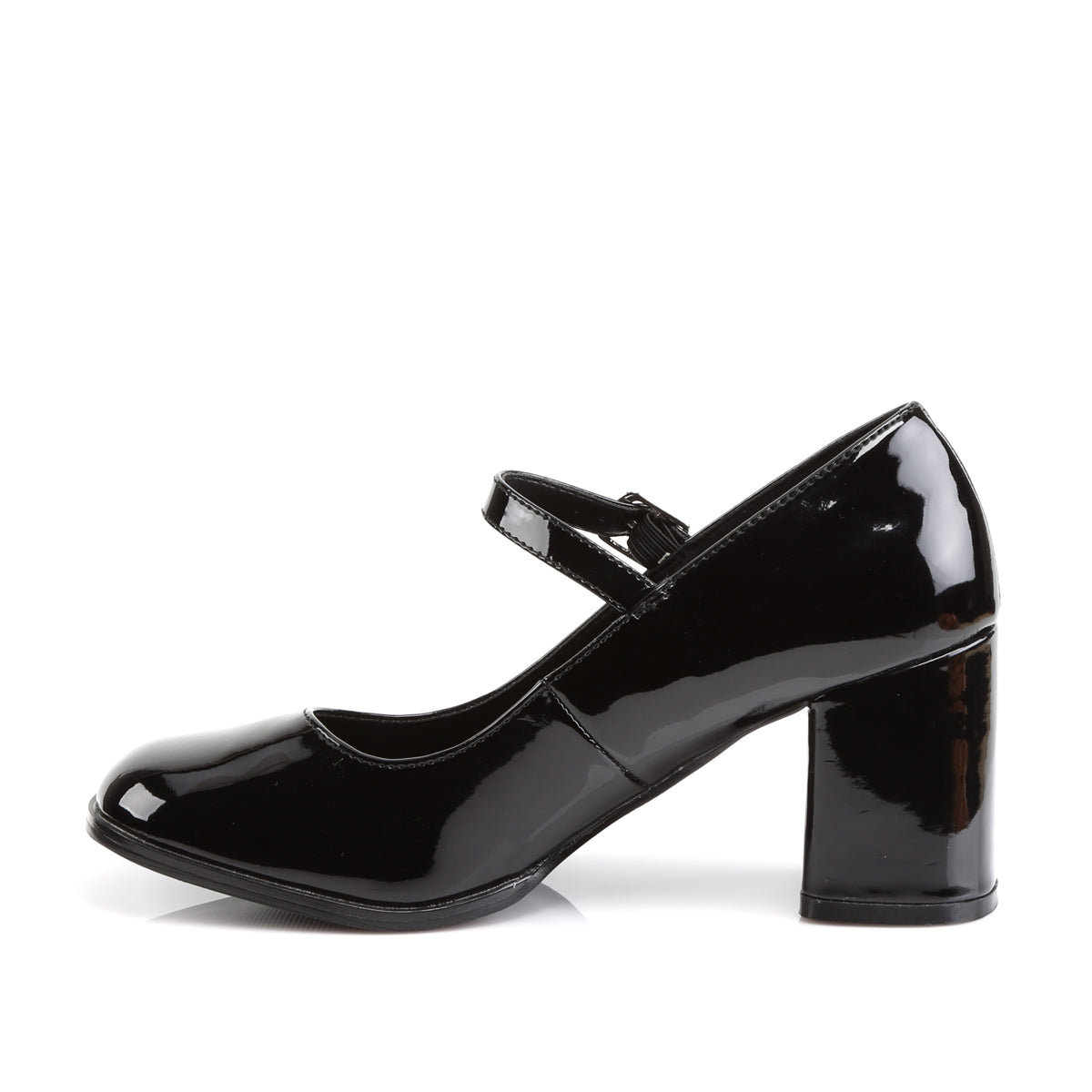 GOGO-50 3 Inch Heel Black Women's Costume Shoes Funtasma Costume Shoes 