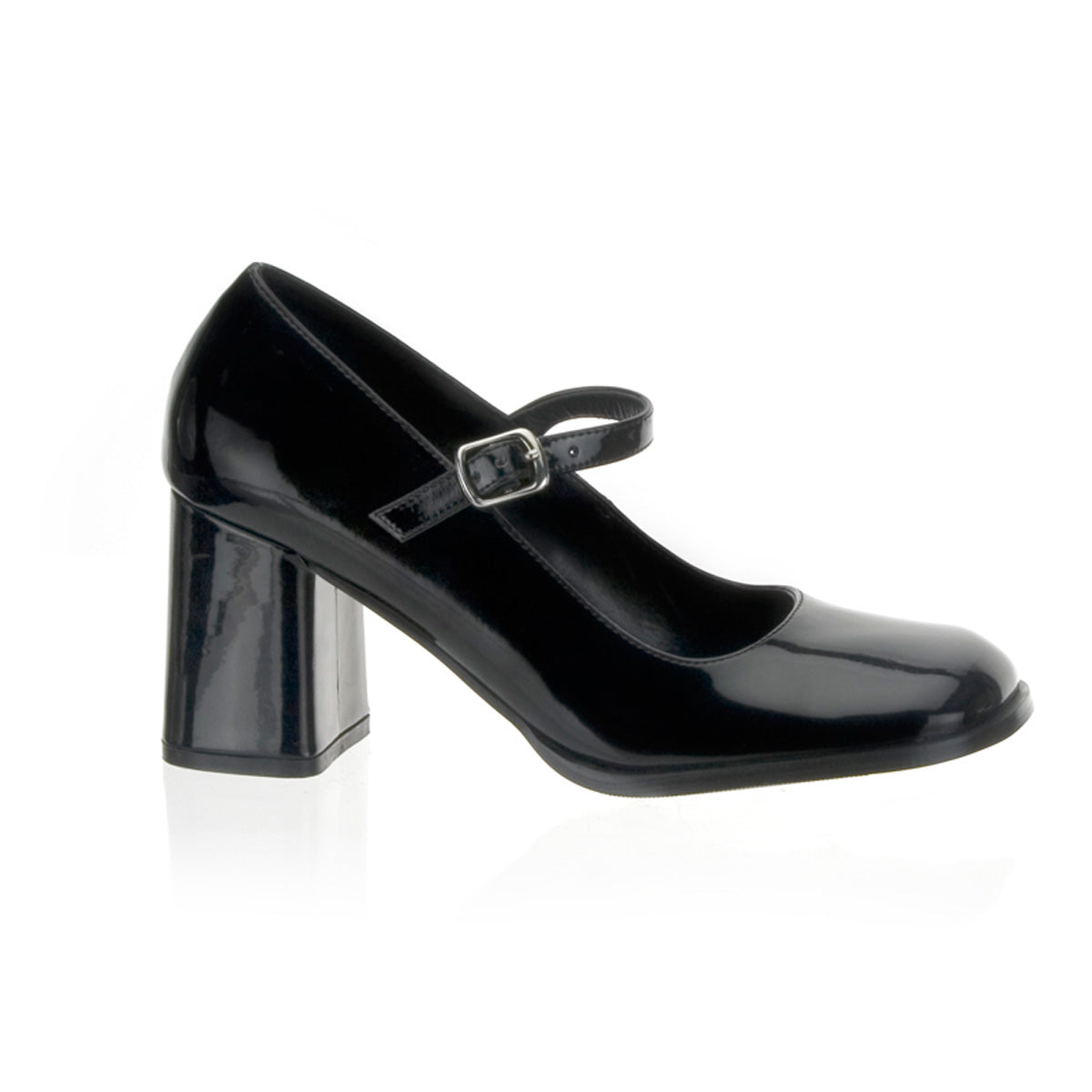 GOGO-50 Pleasers Funtasma 3 Inch Heel Black Patent Women's Sexy Shoes