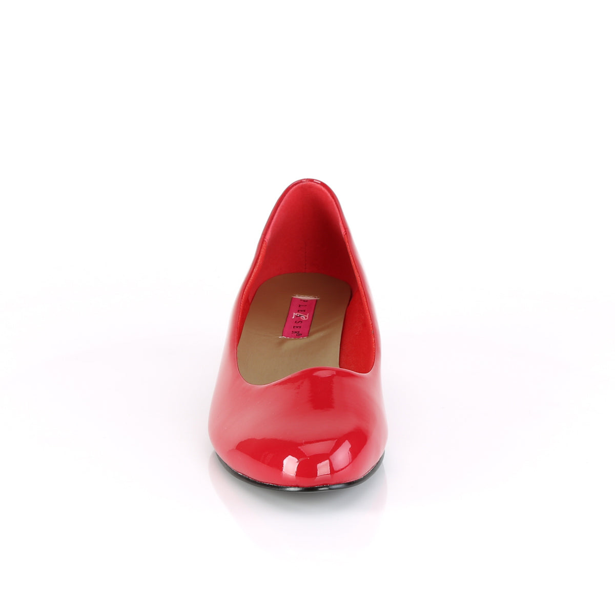GWEN-01 Pleaser Pink Label 1.5 Inch Heel Red Fetish Footwear-Pleaser Pink Label- Drag Queen Shoes