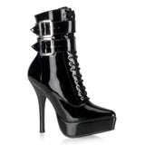 Black 5.3 Inch Fetish Platforms -  Devious INDULGE-1026