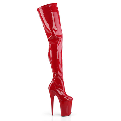 INFINITY-4000 Pleaser 9 Inch Heel Red Pole Dancing Platforms-Pleaser- Sexy Shoes Fetish Heels
