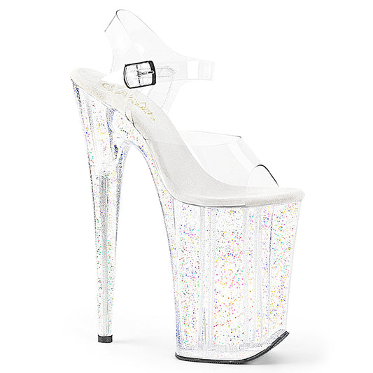 INFINITY-908MG Pleaser 9" Heel Clear Pole Dancing Platforms-Pleaser- Sexy Shoes