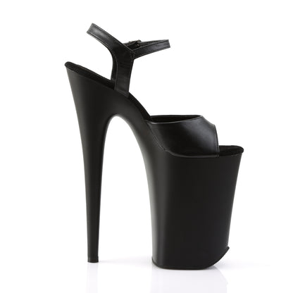 INFINITY-909 Pleaser 9 Inch Heel Black Pole Dancer Platforms-Pleaser- Sexy Shoes Fetish Heels