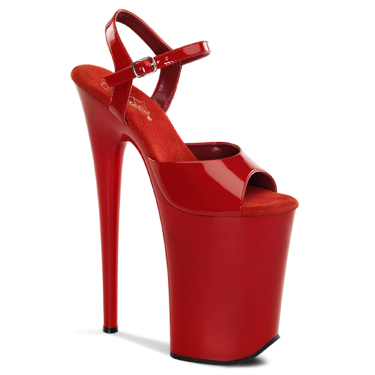 INFINITY-909 Pleaser 9 Inch Heel Red  Stripper Platforms High Heels