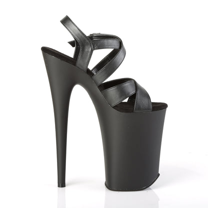 INFINITY-997 Pleaser 9 Inch Heel Black Pole Dancer Platforms-Pleaser- Sexy Shoes Fetish Heels