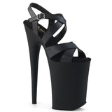 Infinity-997 Pleaser Heel Heel Black Pole Dancer Plataforma Strappy Shoes