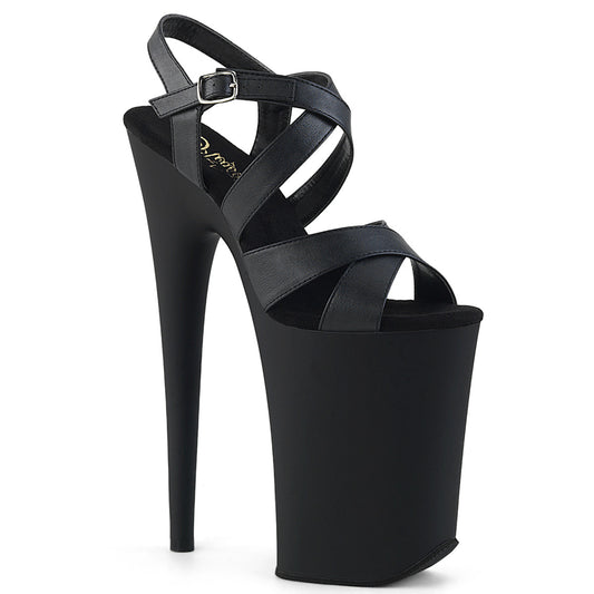 INFINITY-997 Pleaser 9 Inch Heel Black Pole Dancer Platforms-Pleaser- Sexy Shoes